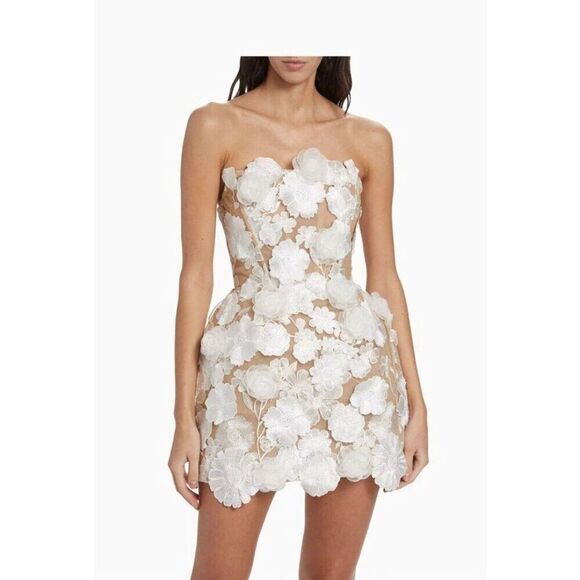 NWOT Bronx and Banco JASMINE MARAYA WHITE MINI DRESS - Picture 8 of 14